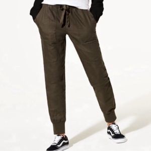 TNA ARMY GREEN JOGGER PANTS